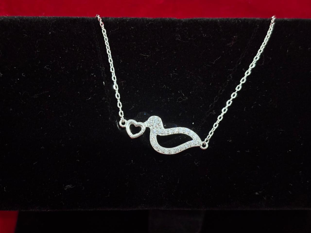 92.5 Pure Silver Adjustable Dove Lightweight Chain Bracelet (Design No.6)