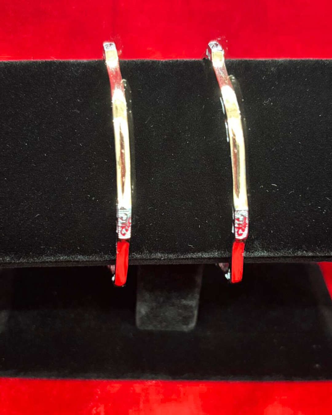 92.5 Pure Silver 2-tone Sleek Dailywear Round Bangles (2.6 size)