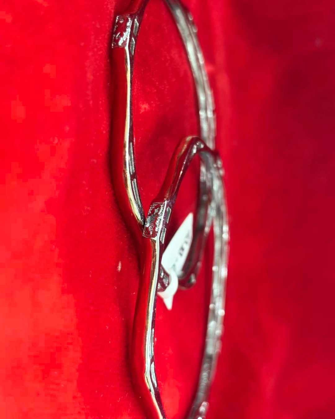 92.5 Pure Silver 2-tone Sleek Dailywear Round Bangles (2.6 size)