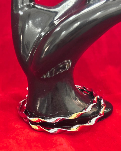 92.5 Pure Silver 2-tone Spiral Dailywear Round Bangles (2.4 size)