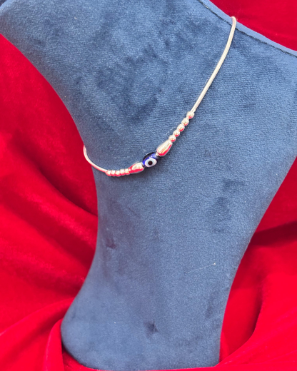 Real Silver Evil Eye 🧿 Anklets