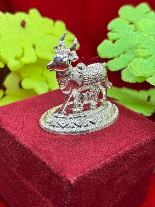 Silver Kamdhenu Cow